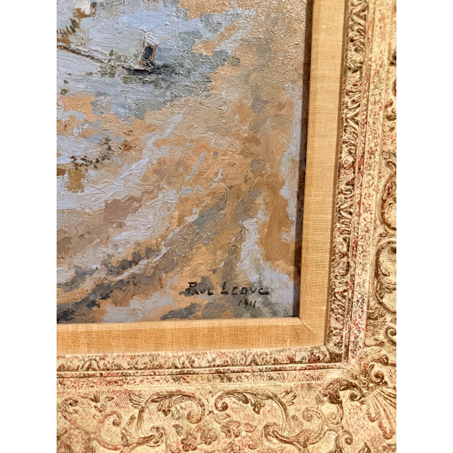 Monumental Paul Leduc Seine River Winter Paris Landscape C. 1911 For Sale - Image 17 of 18