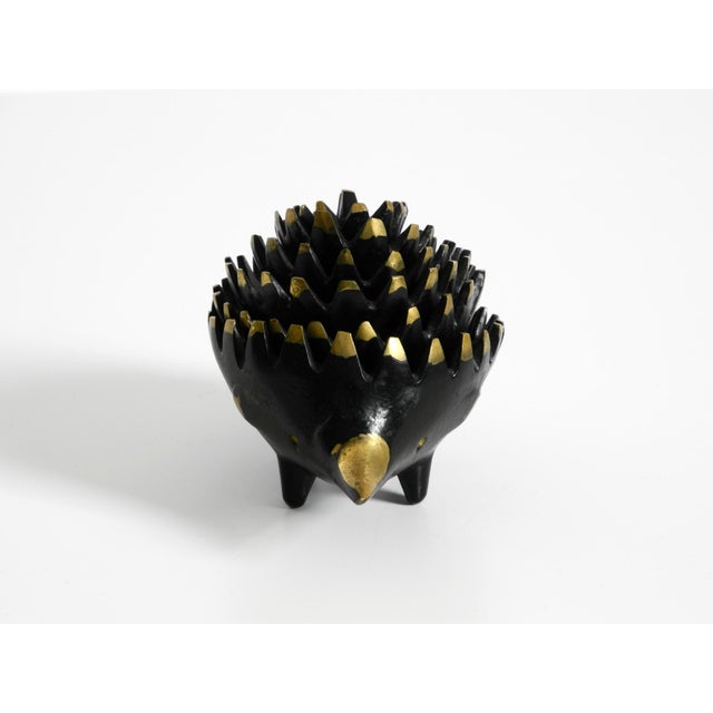 Mid-Century Modern Mid-Century Brass Hedgehog Ashtray by Walter Bosse for Herta Baller, 1950s, Set of 5 For Sale - Image 3 of 16
