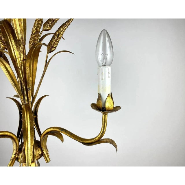 Vintage Italian Chandelier Ears of Wheat, Italy, 1960s For Sale - Image 6 of 11