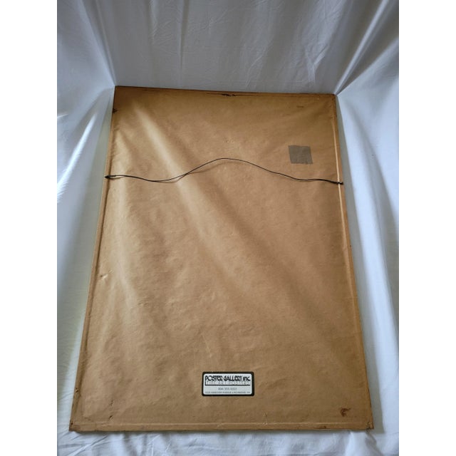 Vintage Chinese watercolor on silk art. Features a serene landscape with 2 ducks resting in a pond. Silk piece has a white...