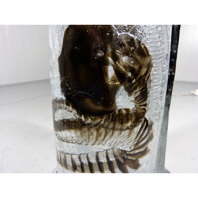 Glass Table Lamp from Mazzega, Italy, 1960s For Sale - Image 9 of 18