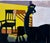 Abstract Contemporary Interior Perspective Abstract With Purple & Yellow by Michael William Eggleston For Sale - Image 3 of 4