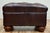 Vintage Tufted Leather Writers Chair With Ottoman For Sale - Image 16 of 18