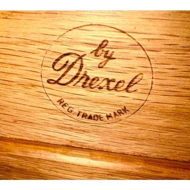 Drexel Vintage Drexel Guildhall Oak Lingerie Chest, 7 Drawers For Sale - Image 4 of 12