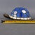 Vintage Turtle Table Lamp in Blue Leaded Glass and Brass, 1970s For Sale - Image 11 of 12