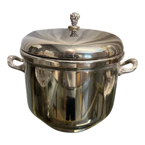 Silver Pinecone Lid Ice Bucket
