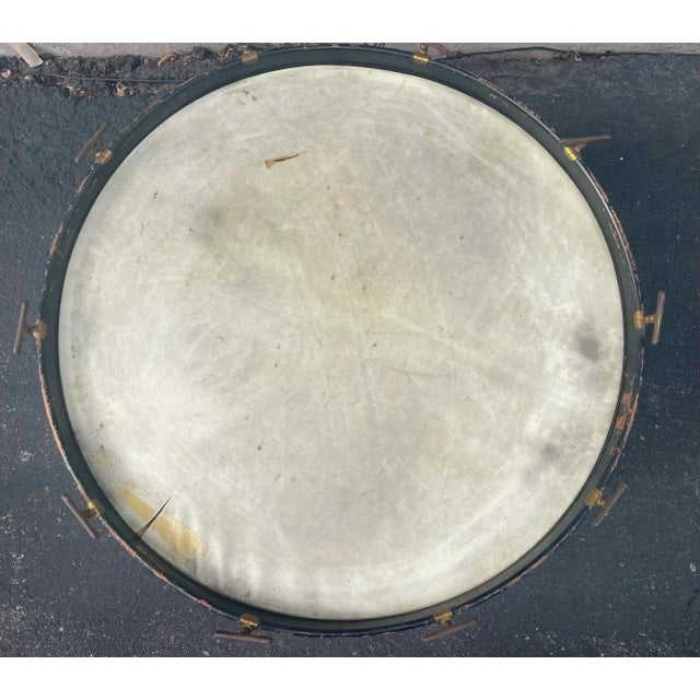 1920s Antique Large Wooden Drum 1920's For Sale - Image 5 of 7