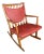 Vintage Mid 20th Century Danish Modern Hans Wegner Ml-33 Oak Rocker For Sale