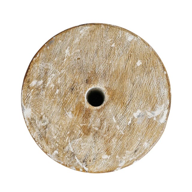 Early 21st Century Vintage Tribal Java Carved Wood Side Table Stand For Sale - Image 5 of 9