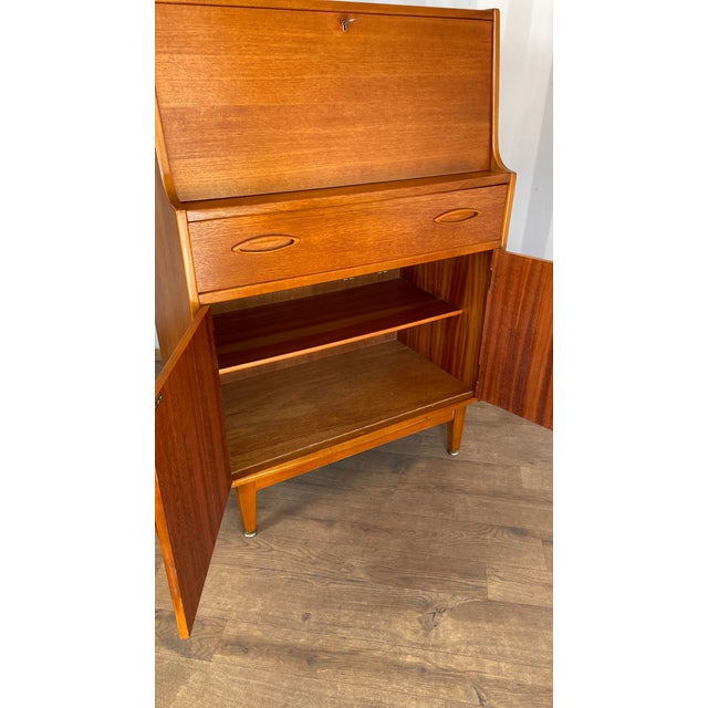 Mid-Century Modern Mid-Century Teak Bureau with Fall Front from Jentique, 1960s For Sale - Image 3 of 7