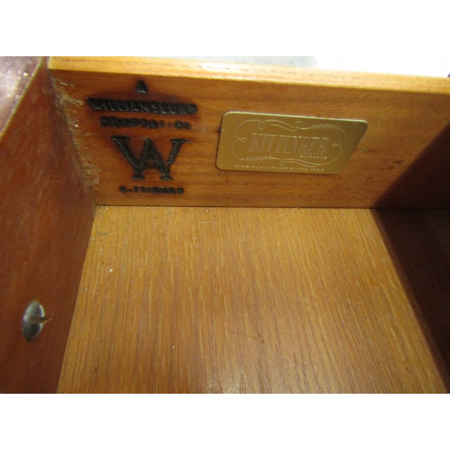 Kittinger Williamsburg Adaptation Solid Mahogany One Drawer Console For Sale - Image 6 of 7