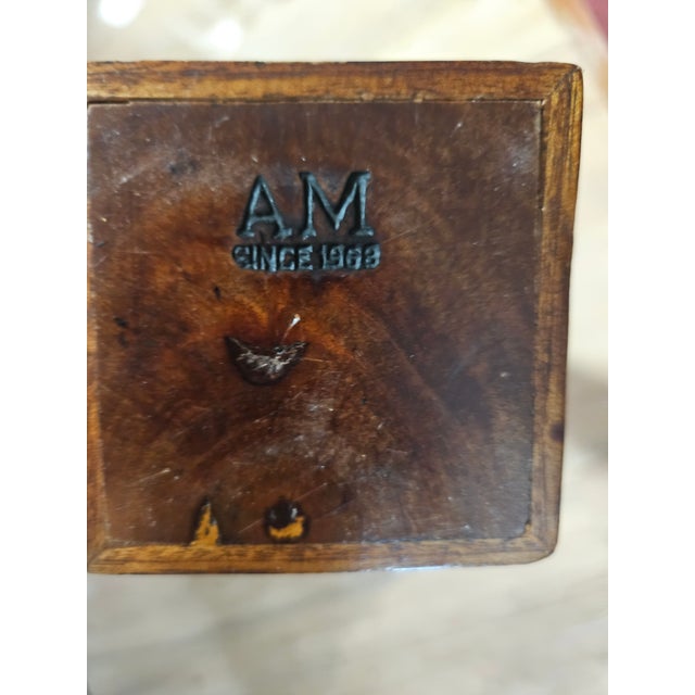 Art Nouveau Vintage Wooden Obelisk, Am For Sale - Image 3 of 3