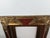 Late 20th Century Ornate Red and Antique Gold Gilt Wood Picture Frame With Baroque-Style Relief For Sale - Image 5 of 12