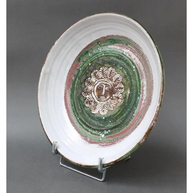 Mid-Century French Decorative Platter by Albert Thiry, 1960s For Sale - Image 4 of 10