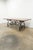 Vintage Wood Top Dining Table With Iron Base For Sale - Image 4 of 15