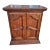 Drexel Brass Mount Fruitwood Fold-Top Mini Bar With French Doors For Sale