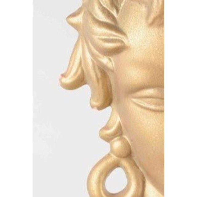 1950s Italian Terracotta Female Head Wall Relief, 1950s For Sale - Image 5 of 6