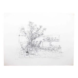 Jurg Keller, Jardin Sud, 1970, Lithograph For Sale