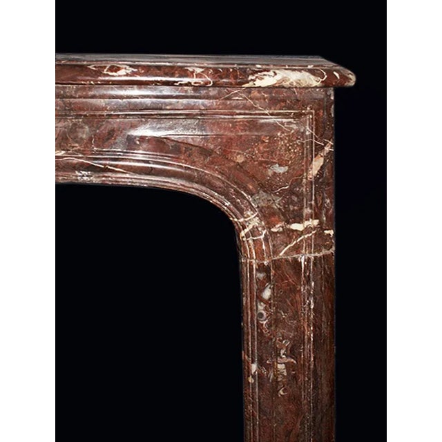 Late 19th Century Mantel Antique Marble - French Provincial Style For Sale - Image 5 of 6