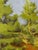 Inclination by Judd Mercer | Oil On Panel Landscape with trees and rocky terrain. For Sale - Image 4 of 5