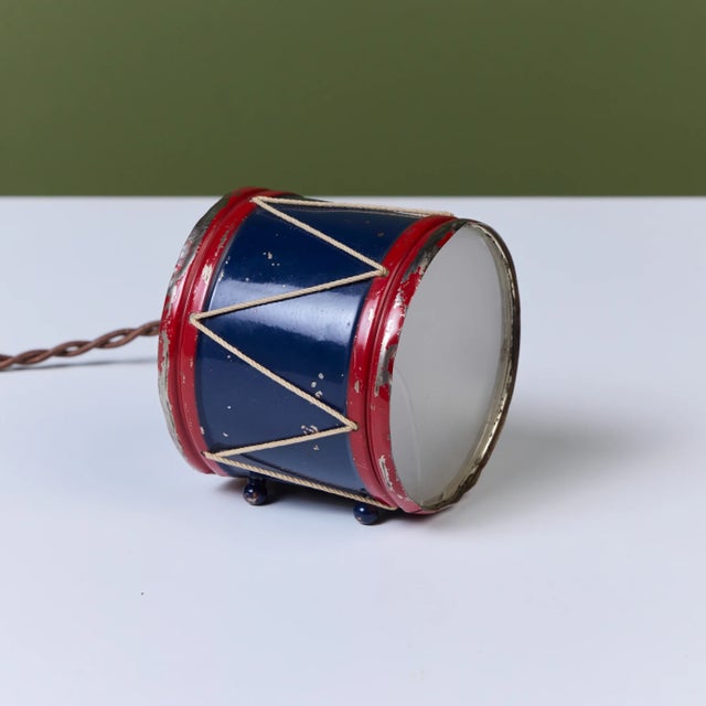 1930s Petite Drum Lamp by Lurelle Guild for Chase Brass & Copper Co. For Sale In Los Angeles - Image 6 of 11