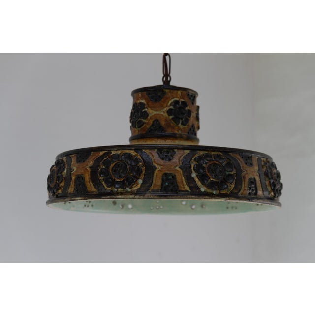 Danish Stoneware Pendant Lamp by Jette Hellerøe, 1960s For Sale - Image 6 of 18