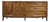 Mid-Century Modern Brutalist-Style Walnut Kroehler Custom Crafter Lowboy Dresser For Sale