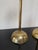 Italian Pair of Mid-Century Italian Brass Candlesticks With Sculptural Domed Bases, 1960 For Sale - Image 3 of 8