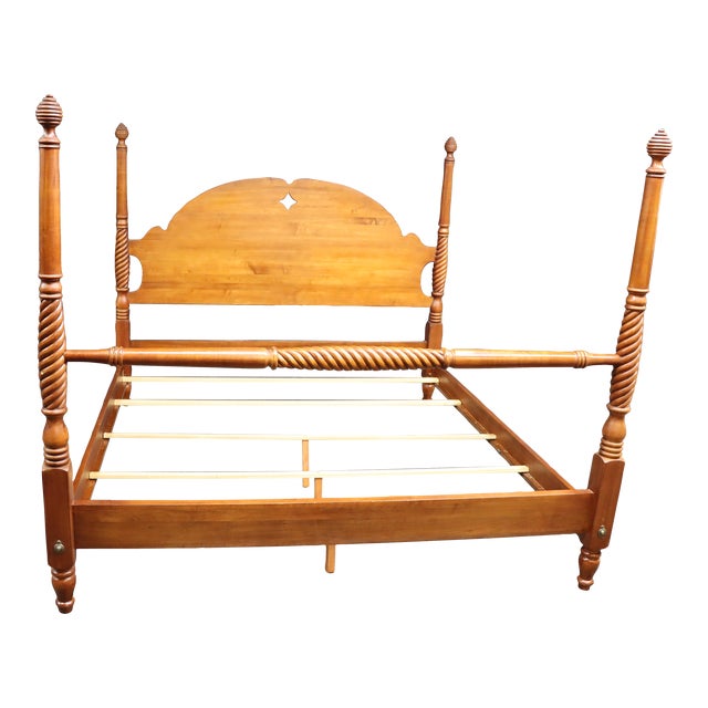 Ethan Allen Maple King Size Bed Chairish