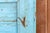 Antique Haveli Blue Floor Mirror For Sale In Los Angeles - Image 6 of 6