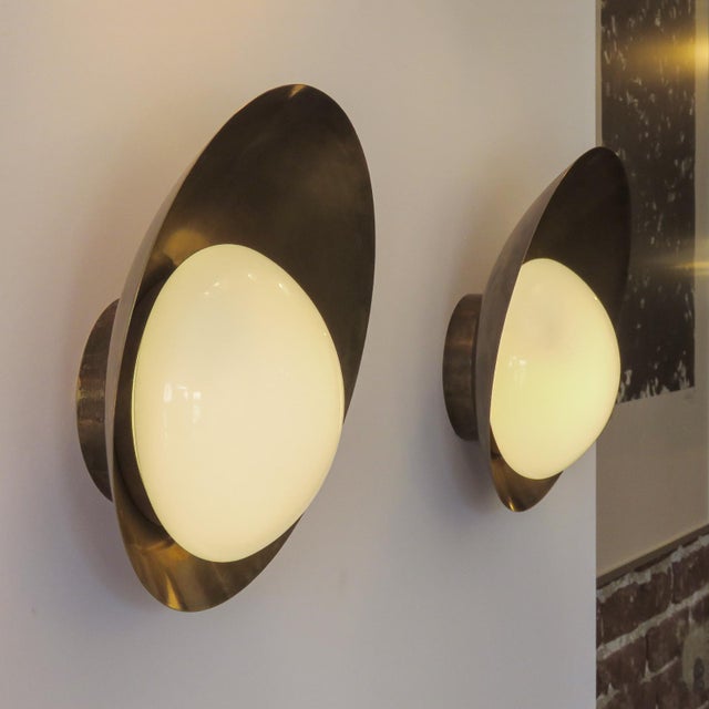Custom "Concha" Wall Lights For Sale - Image 10 of 11