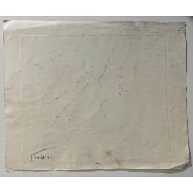 Dora Szampanier, Etching of destroyed synagogue - Warsaw, Poland For Sale In Miami - Image 6 of 7