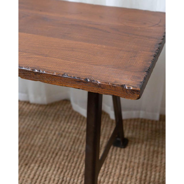 Early 21st Century Industrial a-Frame Wood and Metal Standing Desk For Sale - Image 5 of 9