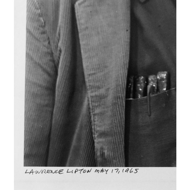 Fred McDarrah, Vintage Silver Gelatin Photograph Lawrence Lipton Photo Beatnik Beat Writer, 1965 For Sale - Image 4 of 6