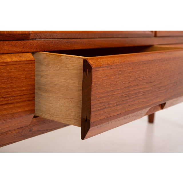 Teak Highboard by Henning Kjaernulf for Vejle Stolefabrik, Denmark, 1960s For Sale - Image 16 of 18