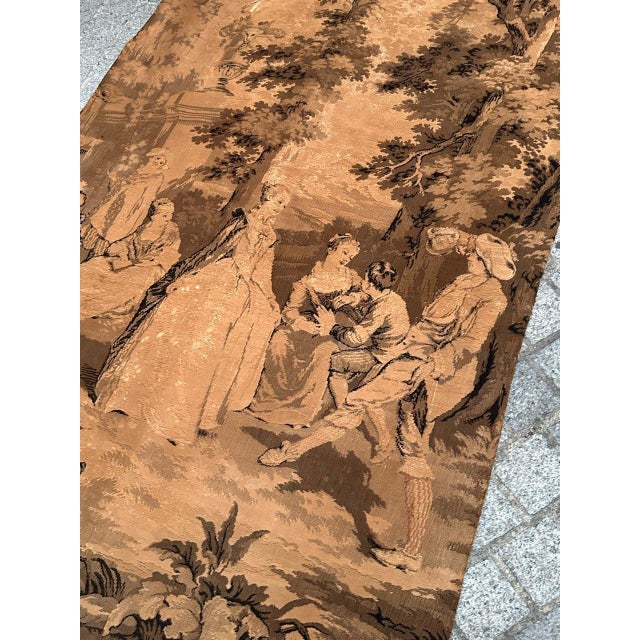 Antique French Aubusson Jacquard Tapestry Panel, 1920s For Sale - Image 12 of 18