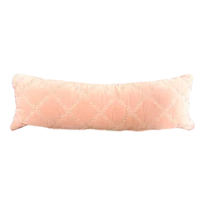 Bella Notte Long Cotton Velvet Lumber Pillow in Pearl