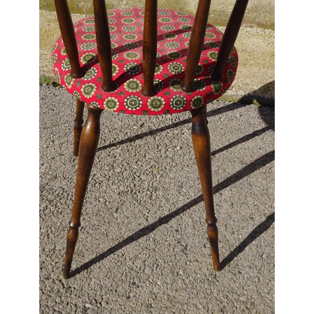 Wood and Fabric Chairs, Set of 2 For Sale - Image 13 of 18