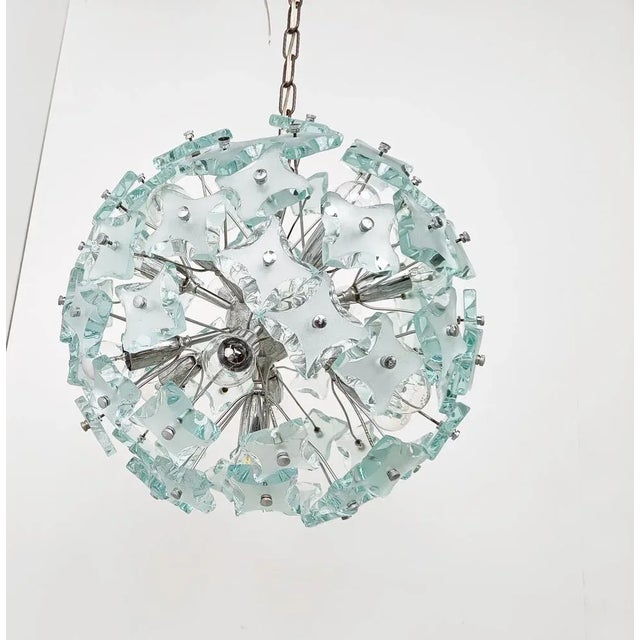 Mid-Century Sputnik Chandelier in Glass, 1970s For Sale - Image 9 of 11