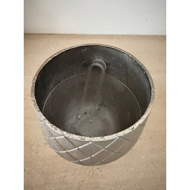 Vintage Large Silver Metal Pineapple Ice Bucket For Sale - Image 10 of 12