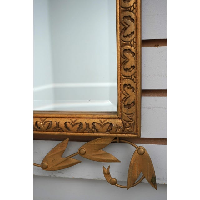 Adam Design Toleware & Wood Frame Mirror For Sale In Philadelphia - Image 6 of 11
