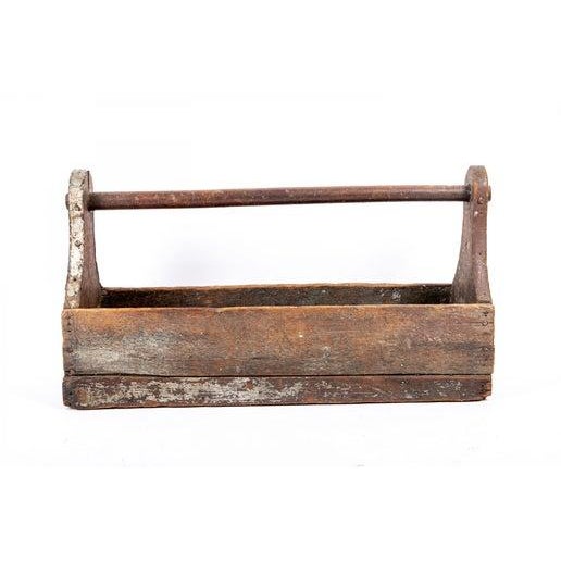 Vintage Wood Toolbox For Sale - Image 10 of 10