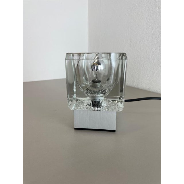 Ice Cube Glass Table Lights from Peill & Putzler, Germany, 1970s, Set of 2 For Sale - Image 9 of 17