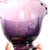 Fostoria Early 20th Century Mid Century Modern Fostoria Floral Etched Amethyst Glass Century Pedestal Serving Bowl For Sale - Image 4 of 10