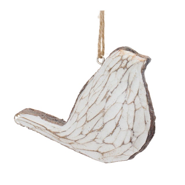 Contemporary Carved Bird Ornament (Set of 12) For Sale - Image 3 of 5