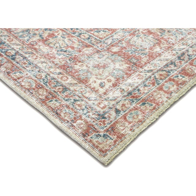 Traditional 1960s Turkish Oushak Rug For Sale - Image 3 of 6