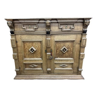 Antique Continental Flemish Renaissance Oak Buffet For Sale