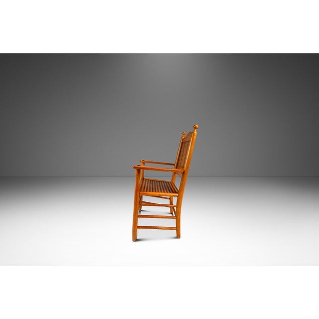 This handsome cottage-styled armchair in solid maple captures the casual sophistication and honest materiality...