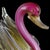 Murano Vintage Murano Salviati Dark Pink White Gold Flecks Italian Art Glass Flying Bird Duck Sculpture For Sale - Image 4 of 7