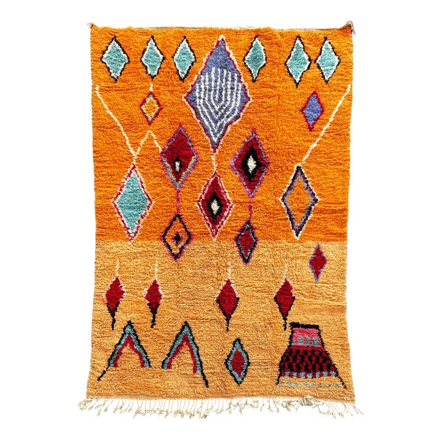 Large Moroccan Modern Berber Rug, 1990 For Sale